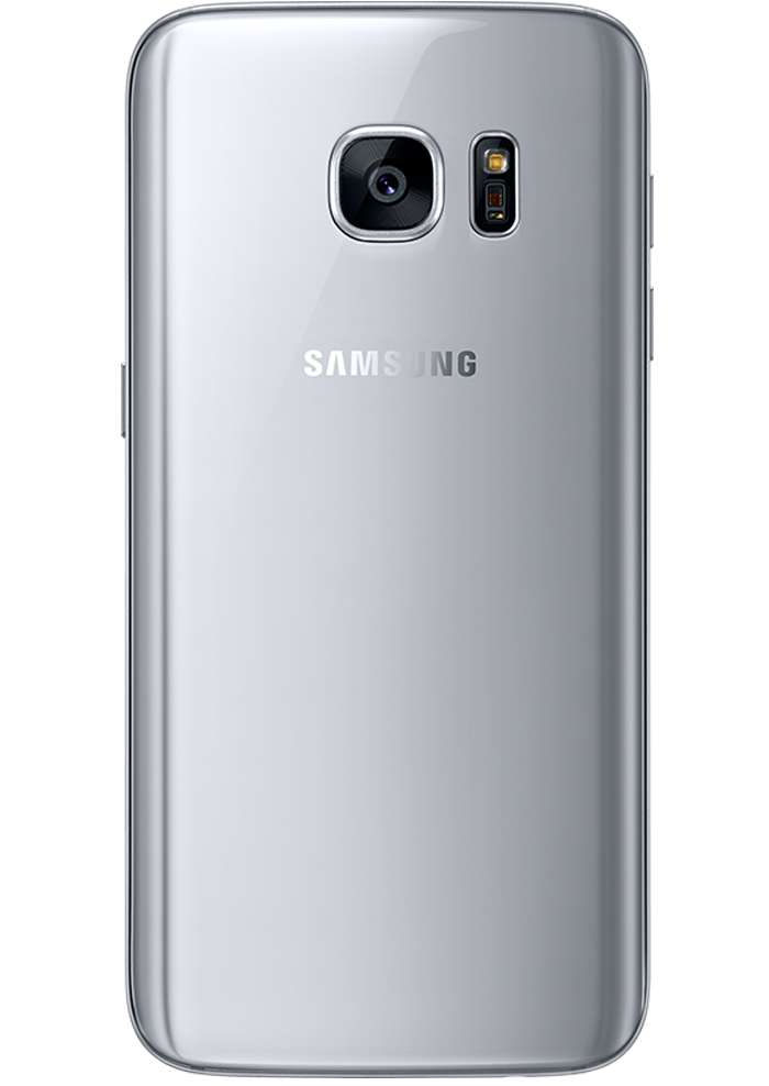 Samsung Galaxy S7 Silver Titanium Rückansicht